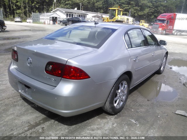 1G4HD57227U124619 - 2007 BUICK LUCERNE CXL SILVER photo 4