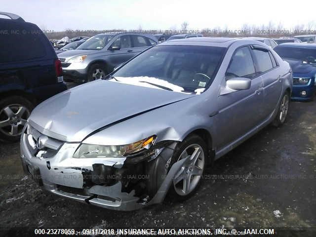 19UUA66205A013277 - 2005 ACURA TL SILVER photo 2