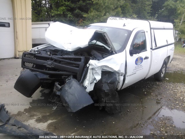 1GCEC14X67Z610145 - 2007 CHEVROLET SILVERADO C1500 CLASSIC WHITE photo 2