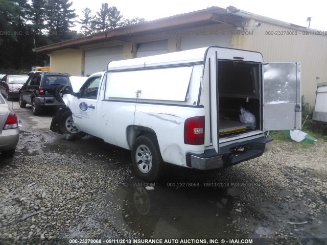 1GCEC14X67Z610145 - 2007 CHEVROLET SILVERADO C1500 CLASSIC WHITE photo 3