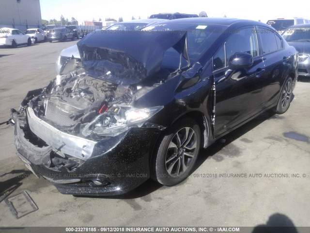 19XFB2F96DE230550 - 2013 HONDA CIVIC EXL 黑色 照片 2