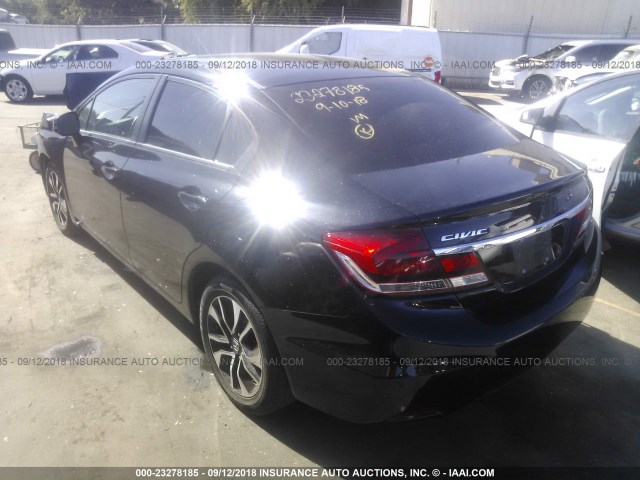 19XFB2F96DE230550 - 2013 HONDA CIVIC EXL 黑色 照片 3