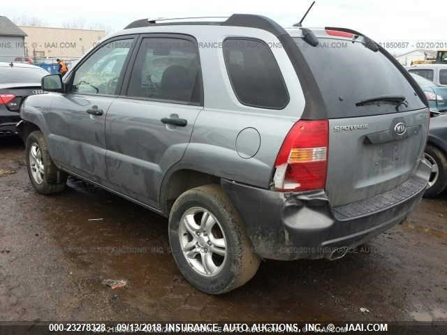 KNDJF723567290853 - 2006 KIA NEW SPORTAGE  GRAY photo 3