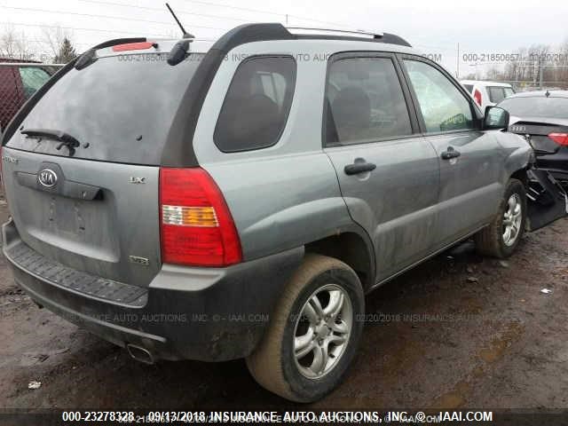 KNDJF723567290853 - 2006 KIA NEW SPORTAGE  GRAY photo 4