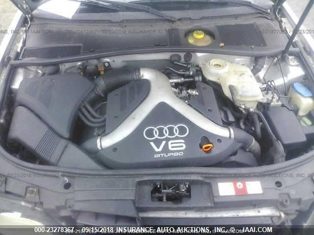 WAUED64B21N075325 - 2001 AUDI A6 2.7T QUATTRO SILVER photo 10