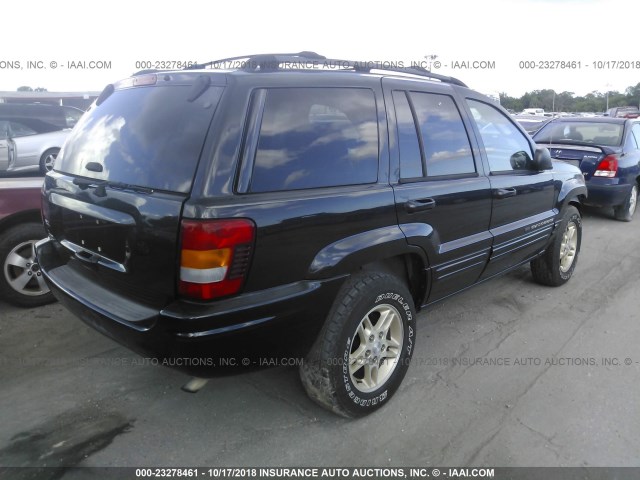 1J4GX58S84C121418 - 2004 JEEP GRAND CHEROKEE LIMITED BLACK photo 4