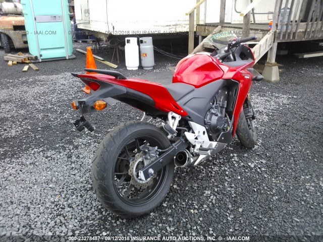 MLHPC4461E5100207 - 2014 HONDA CBR500 R RED photo 4