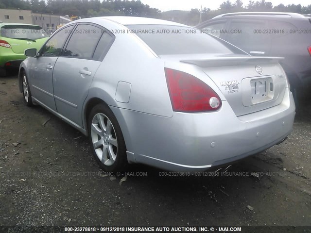 1N4BA41E47C825903 - 2007 NISSAN MAXIMA SE/SL SILVER photo 3