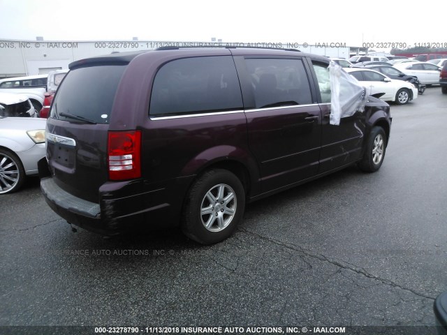 2A8HR54P48R721509 - 2008 CHRYSLER TOWN & COUNTRY TOURING MAROON photo 4