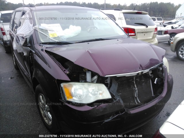 2A8HR54P48R721509 - 2008 CHRYSLER TOWN & COUNTRY TOURING MAROON photo 6