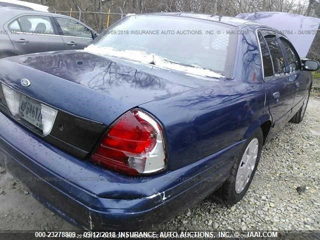 2FAHP71V08X127173 - 2008 FORD CROWN VICTORIA POLICE INTERCEPTOR BLUE photo 6