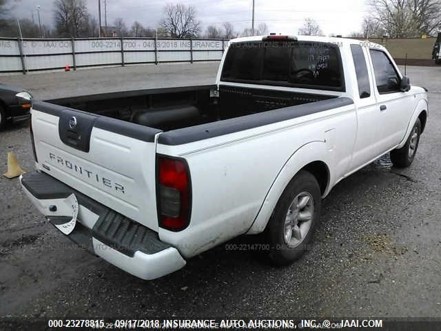 1N6DD26T24C470924 - 2004 NISSAN FRONTIER KING CAB XE WHITE photo 4