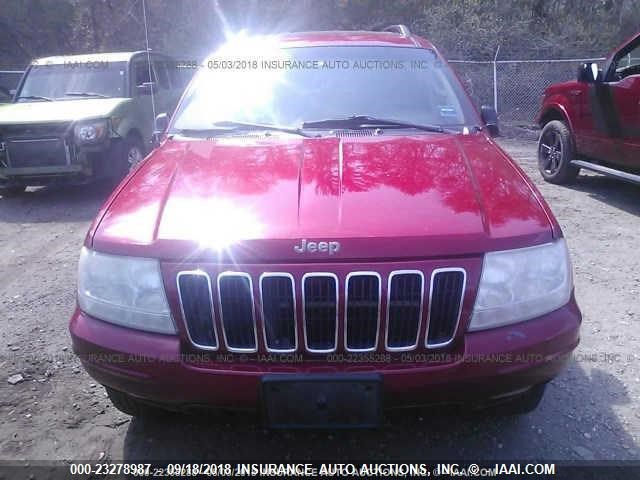 1J8GW58N22C289726 - 2002 JEEP GRAND CHEROKEE LIMITED RED photo 6