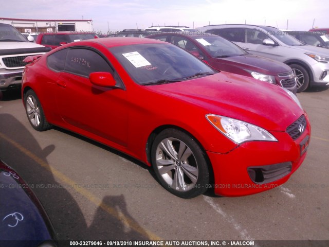 KMHHT6KD1CU067924 - 2012 HYUNDAI GENESIS COUPE 2.0T RED photo 1