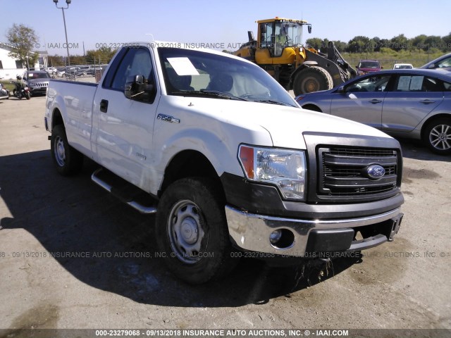 1FTNF1ET8DKE16613 - 2013 FORD F150 WHITE photo 1