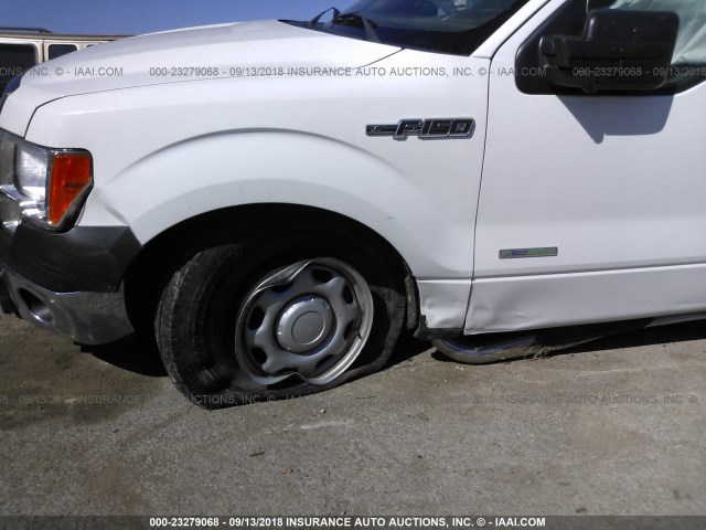 1FTNF1ET8DKE16613 - 2013 FORD F150 WHITE photo 6