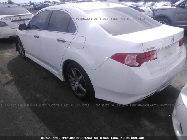 JH4CU2E84DC006673 - 2013 ACURA TSX SE WHITE photo 3