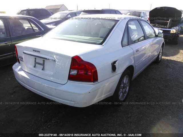 YV1TS592551409681 - 2005 VOLVO S80 2.5T WHITE photo 4