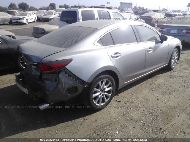 JM1GJ1U54E1107884 - 2014 MAZDA 6 SPORT GRAY photo 4