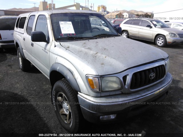 5TEGN92N84Z387545 - 2004 TOYOTA TACOMA DOUBLE CAB PRERUNNER SILVER photo 1