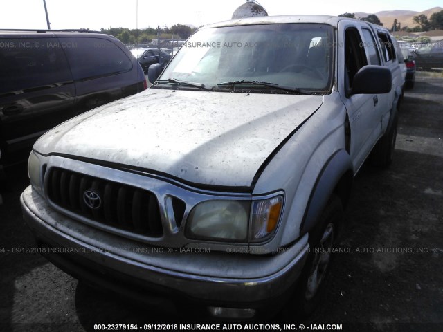 5TEGN92N84Z387545 - 2004 TOYOTA TACOMA DOUBLE CAB PRERUNNER SILVER photo 2
