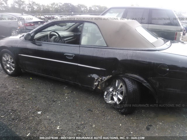 1C3EL65R26N250203 - 2006 CHRYSLER SEBRING LIMITED BLACK photo 6