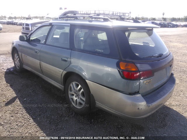 4S3BH896427626698 - 2002 SUBARU LEGACY OUTBACK H6 3.0 VDC GRAY photo 3