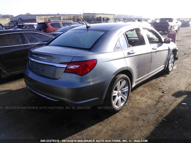 1C3CCBBB0DN758500 - 2013 CHRYSLER 200 TOURING SILVER photo 4