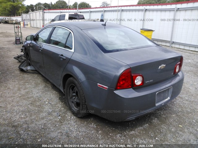 1G1ZG57B28F295742 - 2008 CHEVROLET MALIBU LS 灰色 照片 3