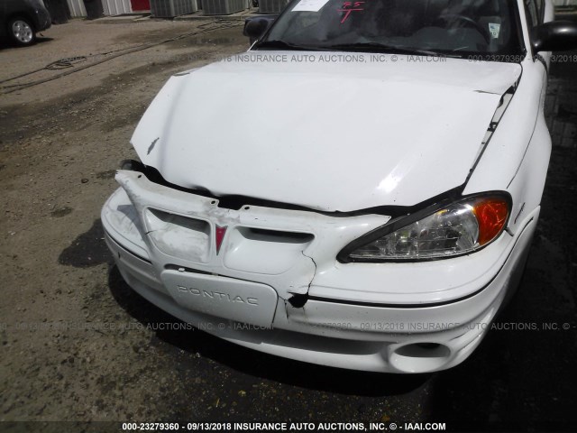 1G2NW52E34C117025 - 2004 PONTIAC GRAND AM GT WHITE photo 6