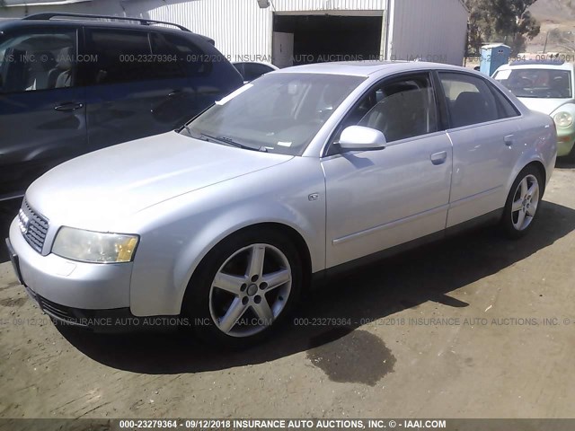 WAUJT68E24A055271 - 2004 AUDI A4 3.0 ვერცხლისფერი ფოტო 2