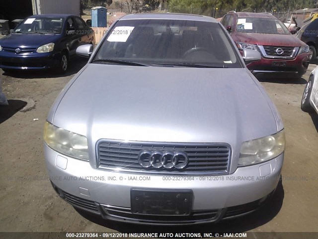 WAUJT68E24A055271 - 2004 AUDI A4 3.0 ვერცხლისფერი ფოტო 6