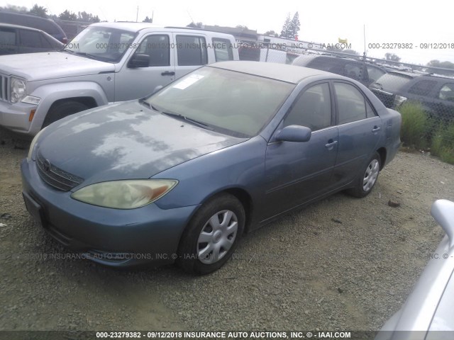 4T1BE32K53U741327 - 2003 TOYOTA CAMRY LE/XLE/SE Ашық көк фото 2