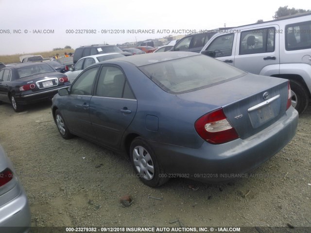 4T1BE32K53U741327 - 2003 TOYOTA CAMRY LE/XLE/SE Ашық көк фото 3