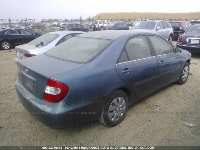 4T1BE32K53U741327 - 2003 TOYOTA CAMRY LE/XLE/SE Ашық көк фото 4