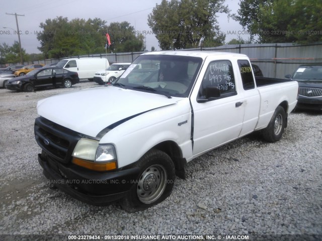 1FTYR14V2YPB14993 - 2000 FORD RANGER SUPER CAB WHITE photo 2