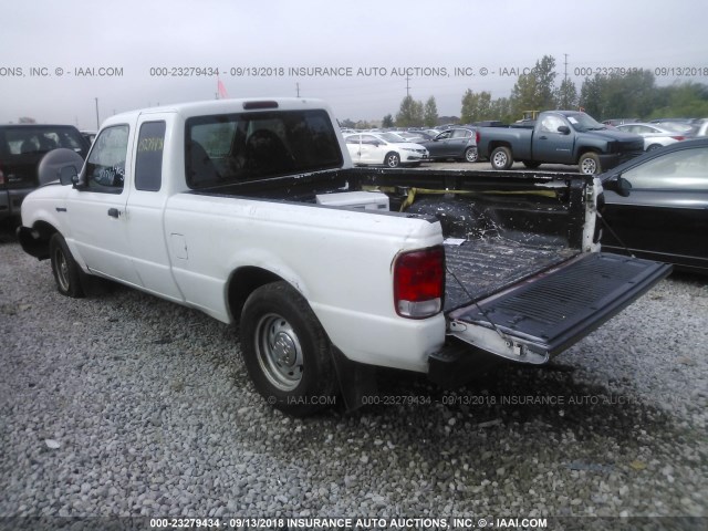 1FTYR14V2YPB14993 - 2000 FORD RANGER SUPER CAB WHITE photo 3