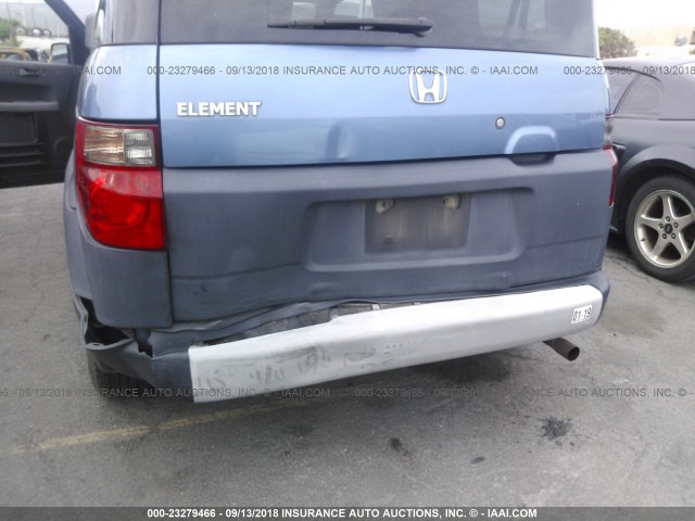 5J6YH18347L009674 - 2007 HONDA ELEMENT LX BLUE photo 6