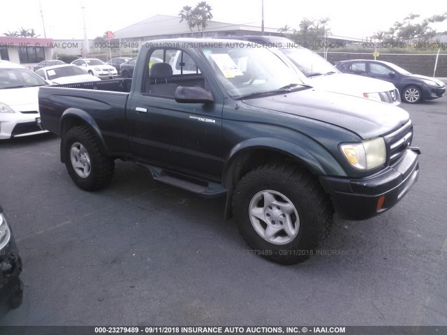 4TANM92N1YZ586119 - 2000 TOYOTA TACOMA PRERUNNER GREEN photo 1