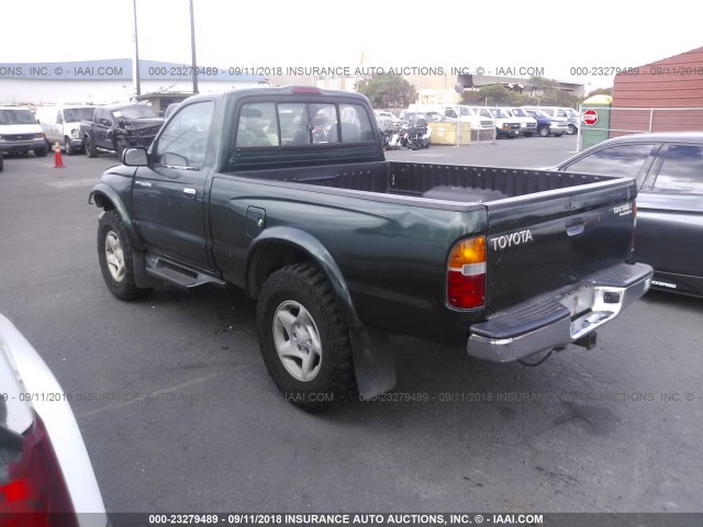 4TANM92N1YZ586119 - 2000 TOYOTA TACOMA PRERUNNER GREEN photo 3