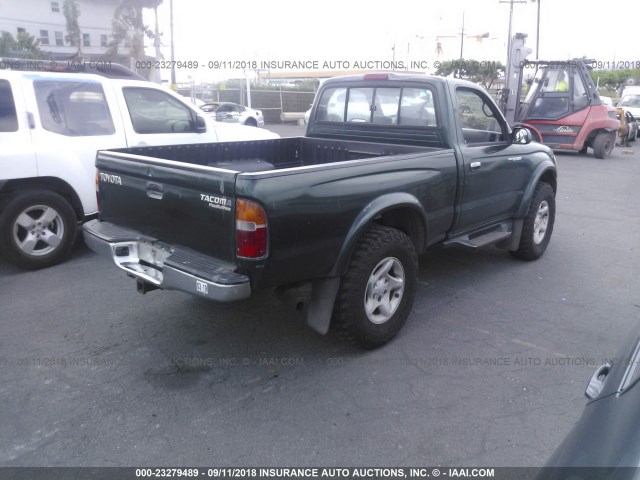 4TANM92N1YZ586119 - 2000 TOYOTA TACOMA PRERUNNER GREEN photo 4