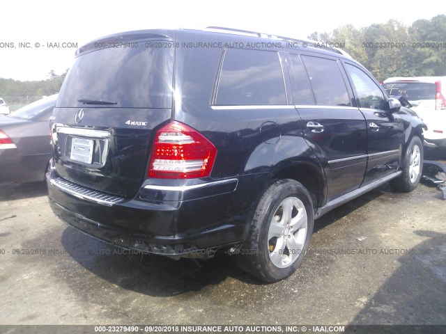 4JGBF7BE5AA545658 - 2010 MERCEDES-BENZ GL 450 4MATIC BLACK photo 4