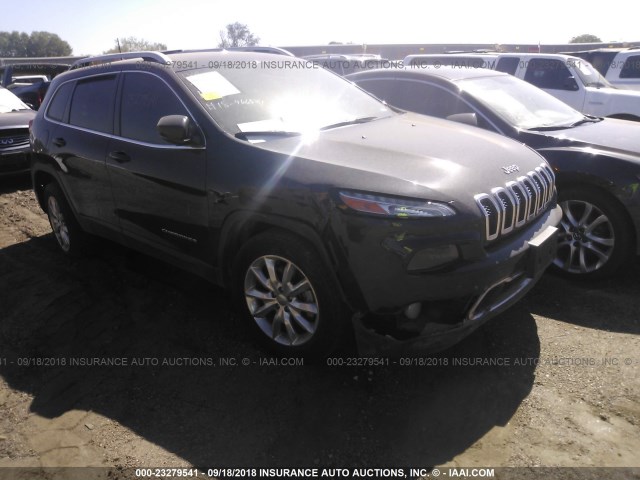 1C4PJMDS7GW204848 - 2016 JEEP CHEROKEE LIMITED BLACK photo 1