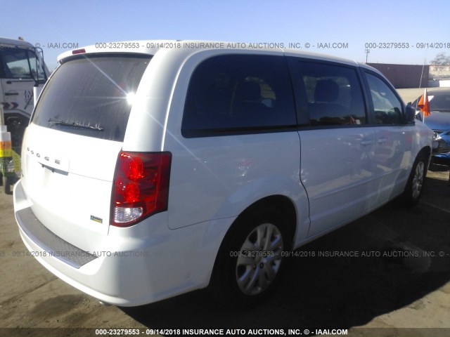 2C4RDGBG8GR168242 - 2016 DODGE GRAND CARAVAN SE WHITE photo 4