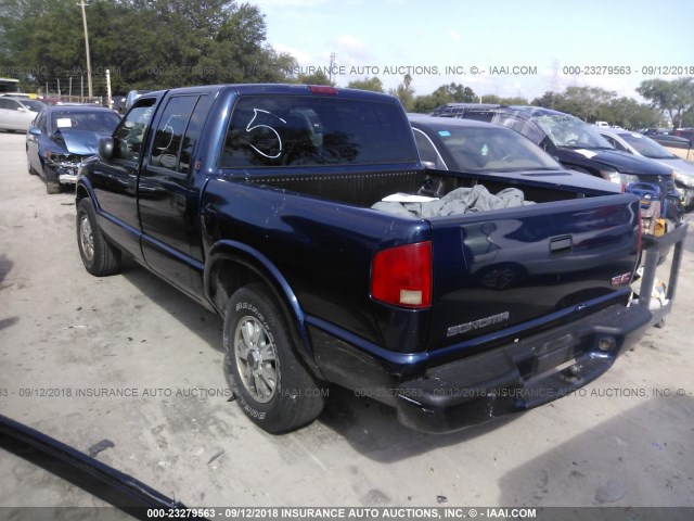 1GTDT13X24K128015 - 2004 GMC SONOMA BLUE photo 3