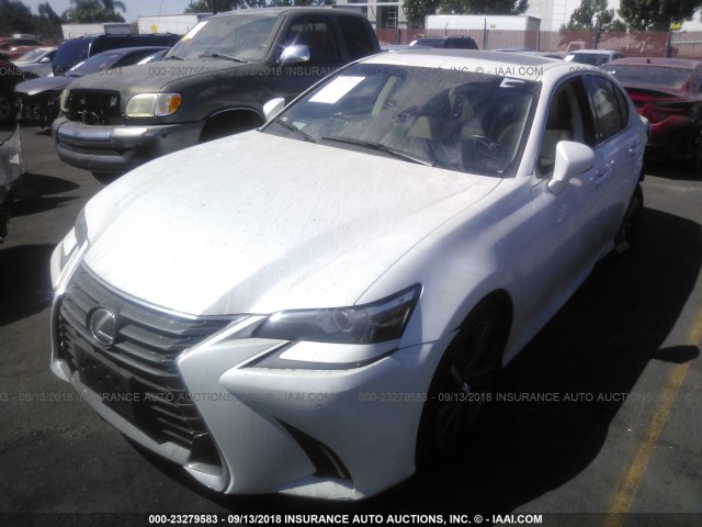 JTHBZ1BL6GA006108 - 2016 LEXUS GS 350/BASE/F SPORT WHITE photo 2