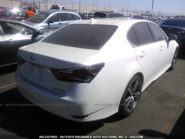 JTHBZ1BL6GA006108 - 2016 LEXUS GS 350/BASE/F SPORT WHITE photo 4