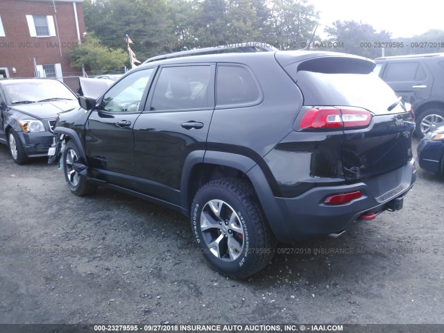 1C4PJMBS6EW170241 - 2014 JEEP CHEROKEE TRAILHAWK 黑色 照片 3