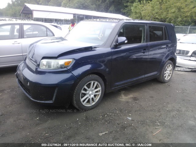 JTLKE50E181045364 - 2008 TOYOTA SCION XB Mavi foto 2