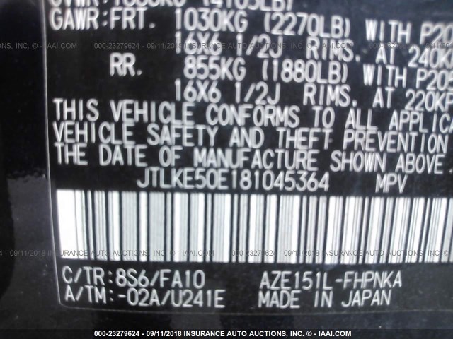 JTLKE50E181045364 - 2008 TOYOTA SCION XB Mavi foto 9